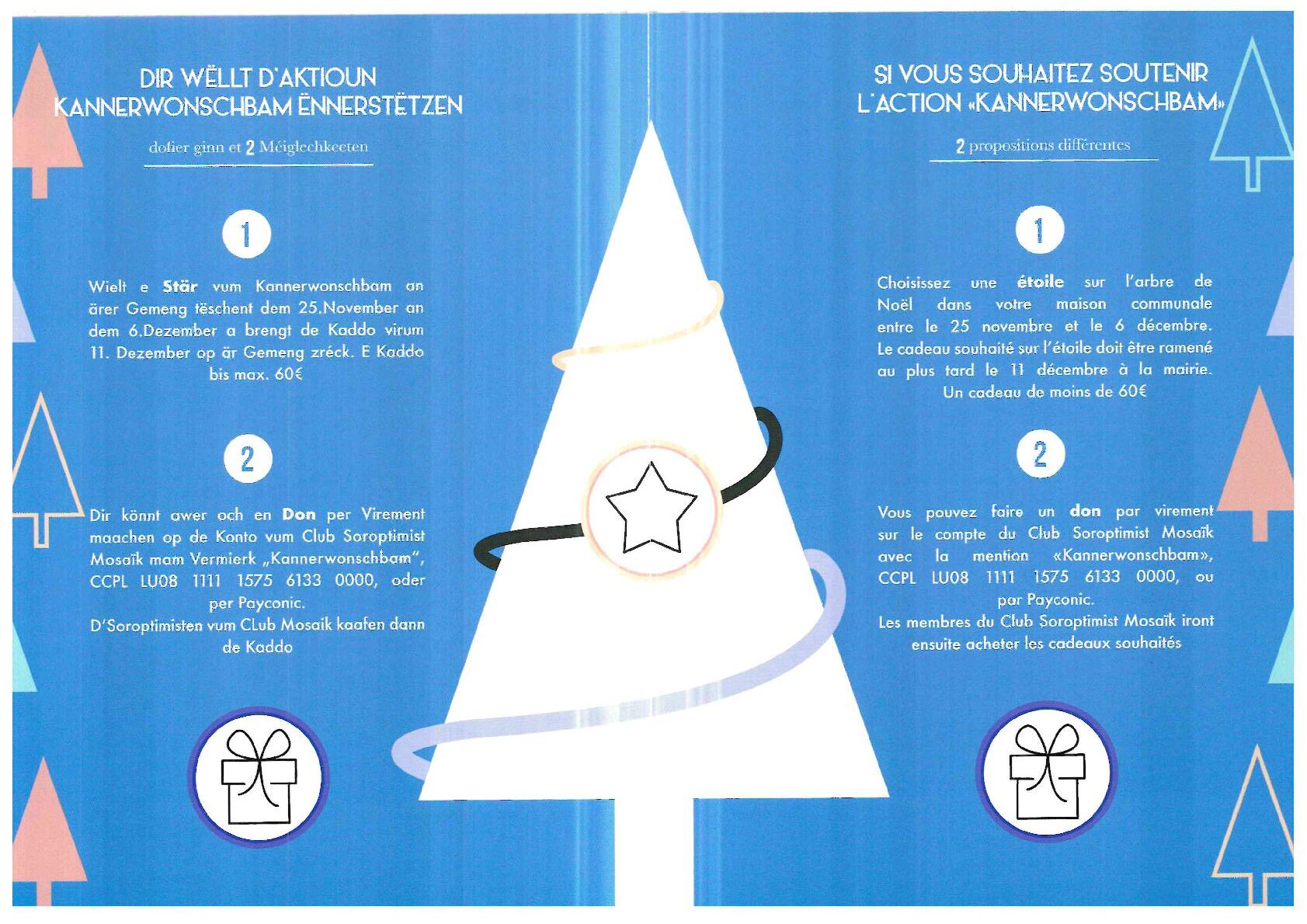 Kannerwonschbam 2024/Arbre de vœux 2024 | Du 25 novembre au 06 décembre 2024