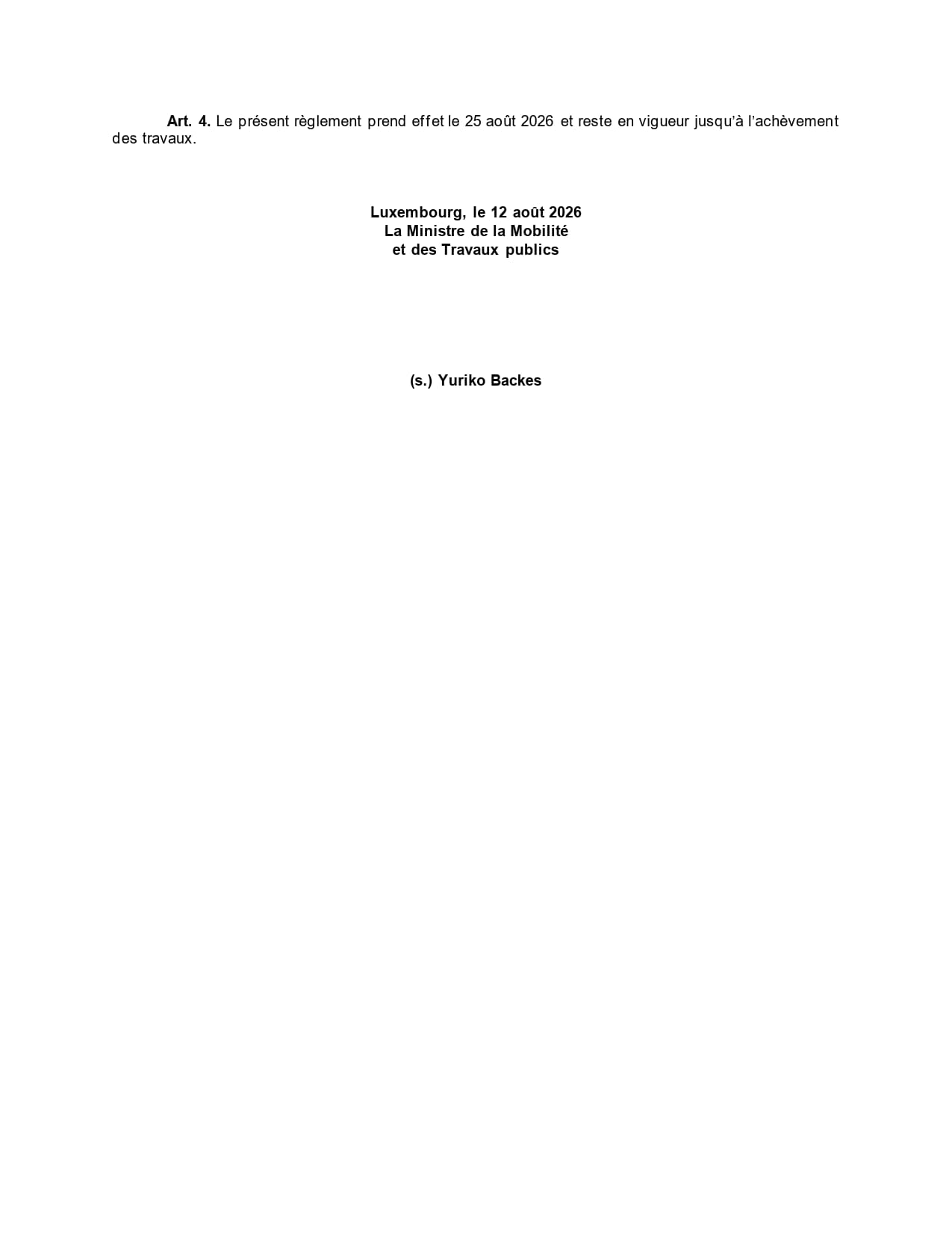 Règlement ministériel 2
